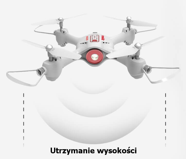 Drony Syma X23 posiadają tryb umożliwiający utrzymanie wysokości.